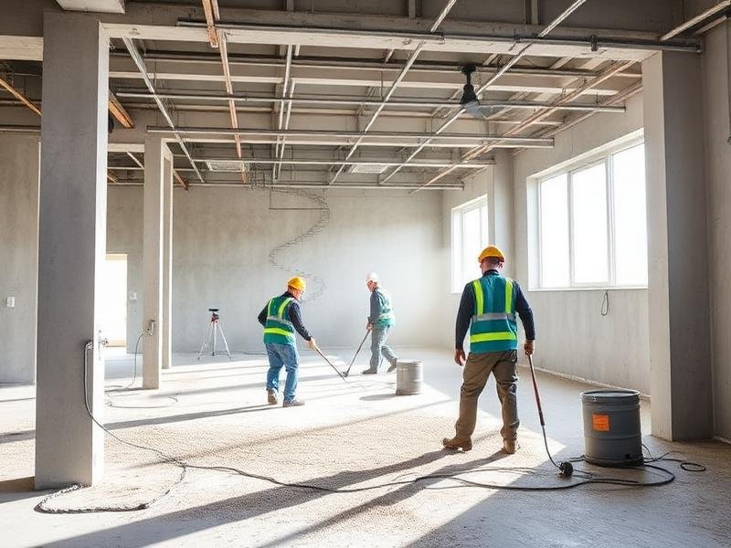 Post-construction site cleaning